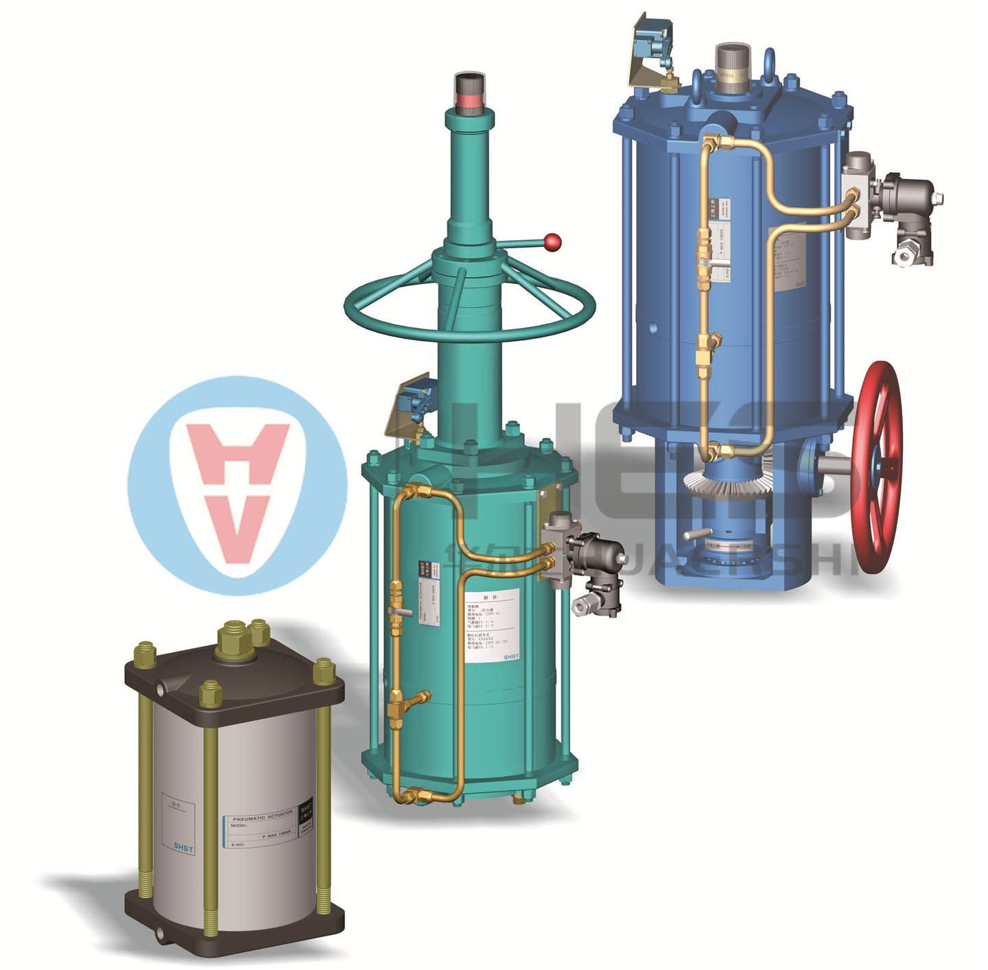 氣動直行程執行器