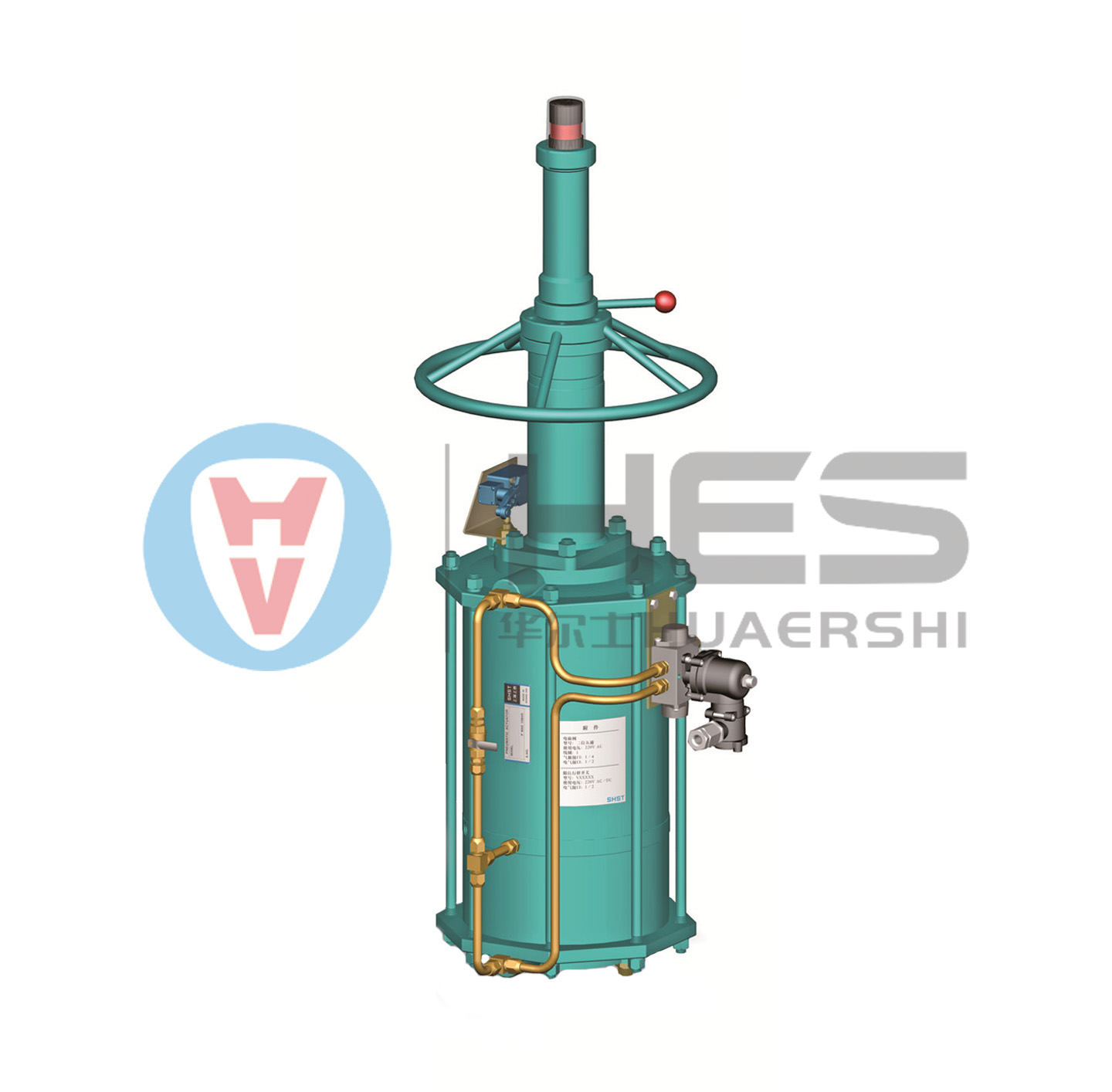 氣動直行程執行器