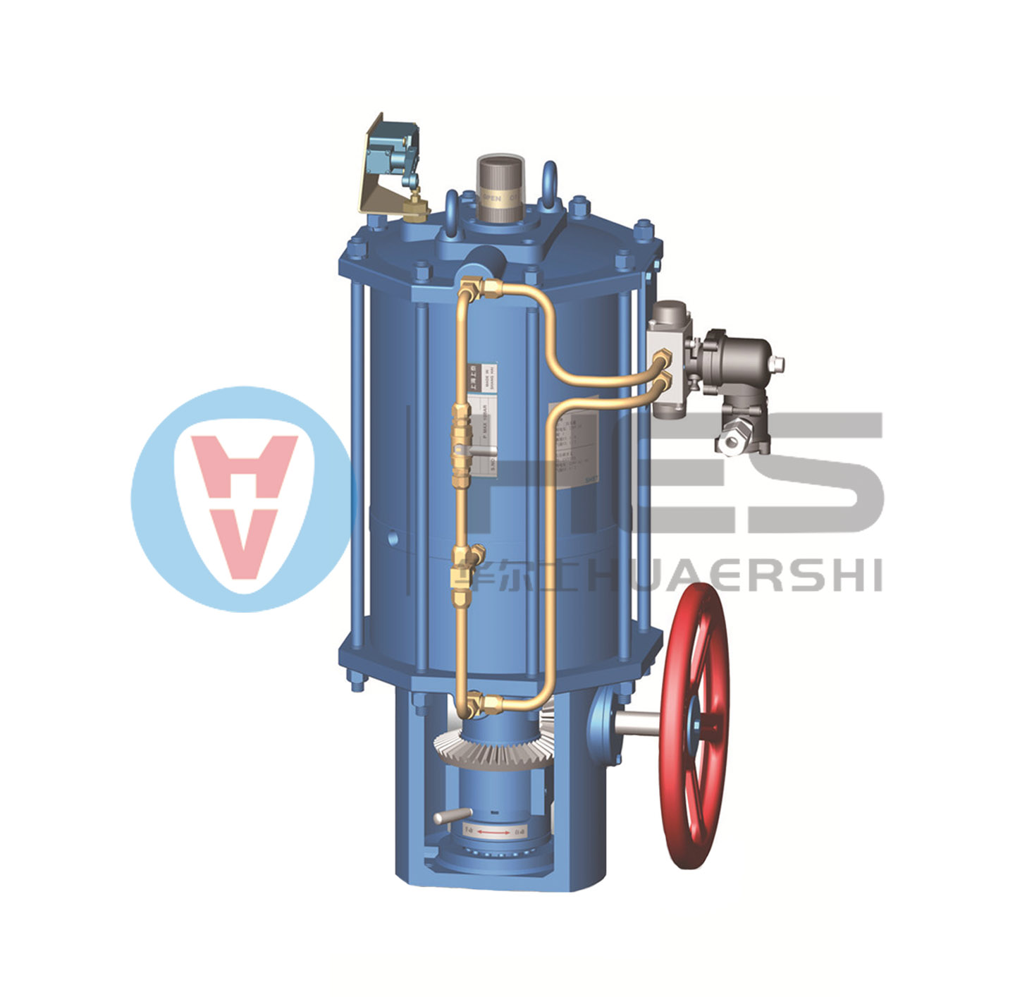氣動直行程執行器