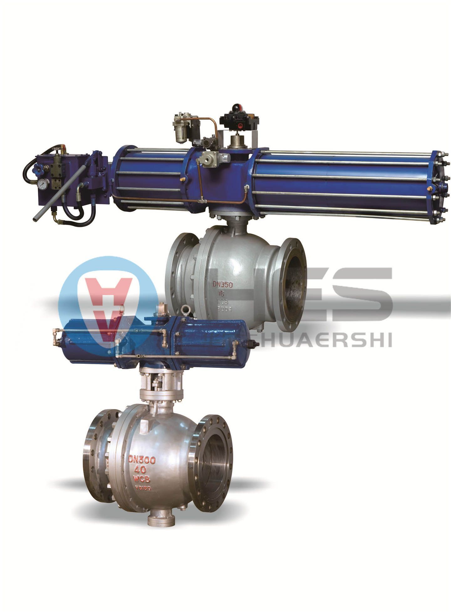 氣動(dòng)法蘭固定式球閥(fá)（大口徑）