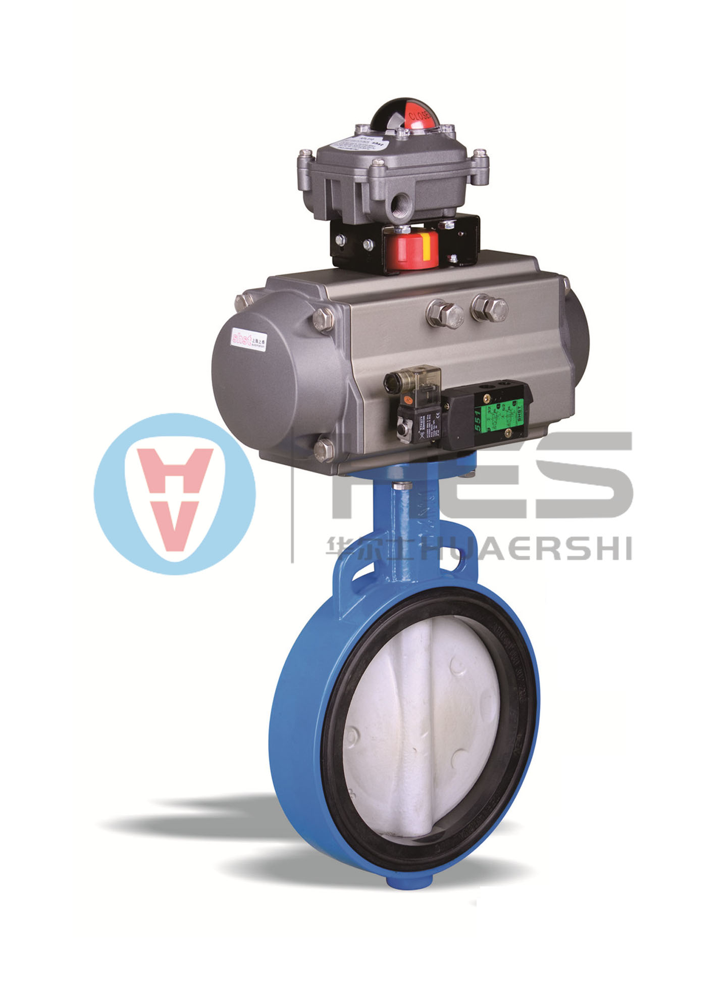 氣動對夾式蝶閥